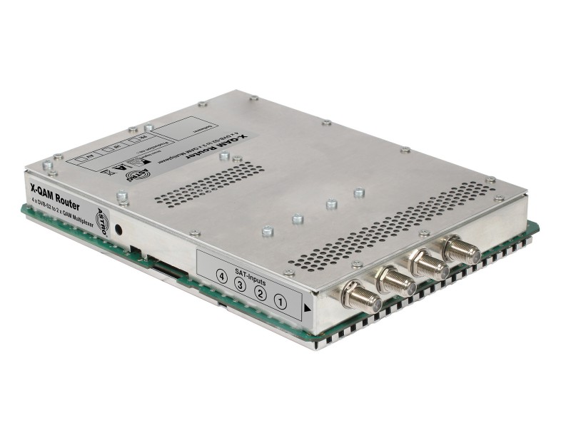 Produktabbildung X-QAM Router, Signalumsetzer 4 x DVB-S2 in 2 x 1 QAM